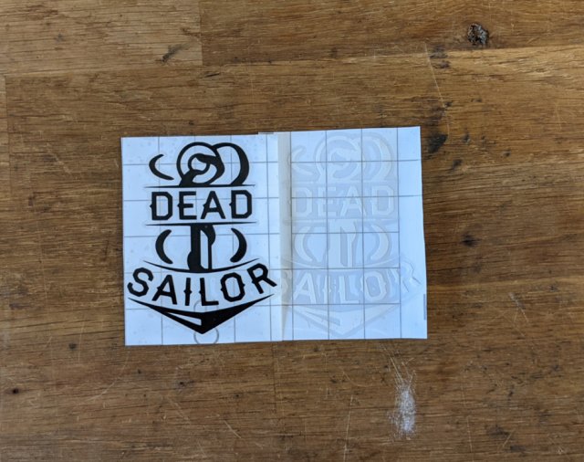 Dead Sailor Anchor Headtube Die Cut Sticker