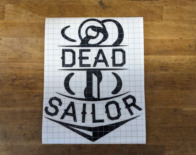 Dead Sailor Anchor Large Die Cut Sticker
