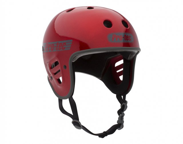 Pro-Tec Full Cut Certified Helmet Red Metal Flake